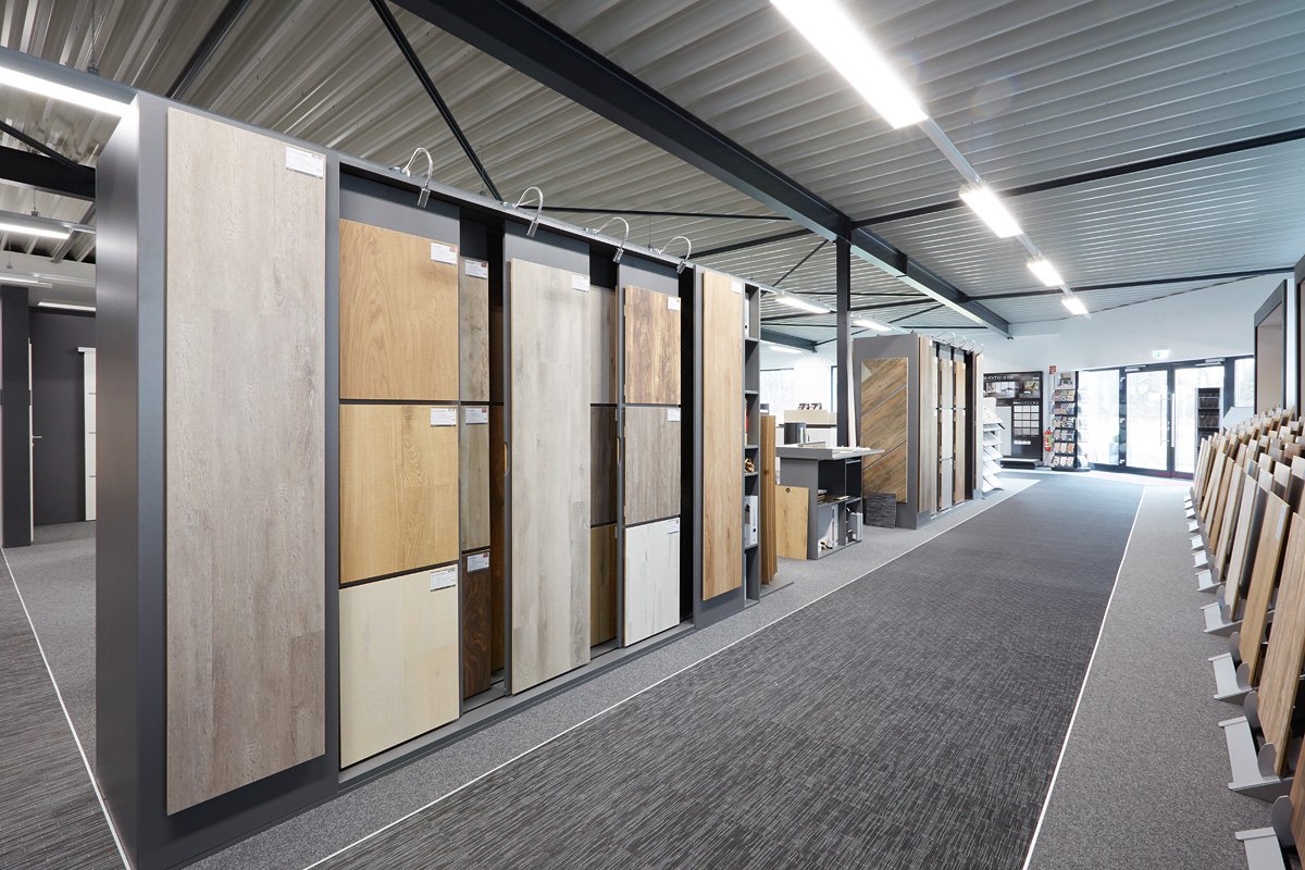 Fliesen in der Ausstellung von PP Holz & Raum Design in Geseke